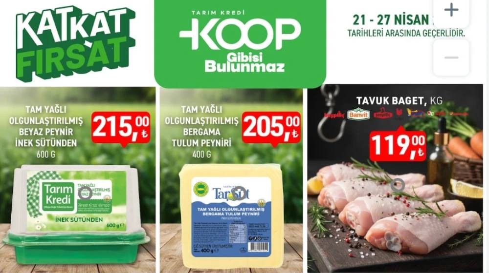 Tarım Kredi 40 ürüne dev indirim yaptı! Yarın son gün 8